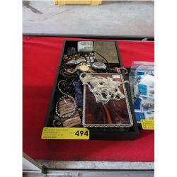 Trinket boxes, used watches & jewelry