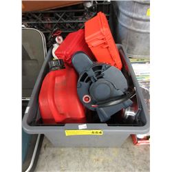 New automotive amplifier hookup kit & used tools