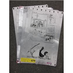 5 Cartoon print plates