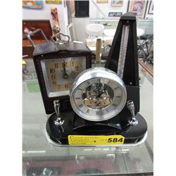 Metronome & 2 clocks - used