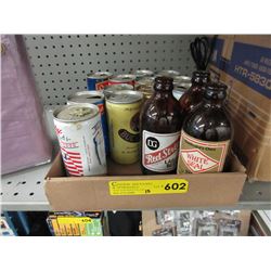 15 Collectible beer bottles & cans