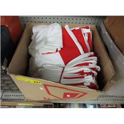 36 Pairs of new red & white hockey socks