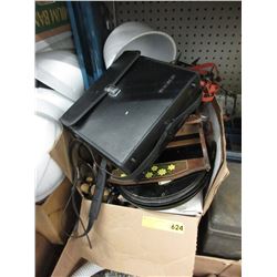 Box of assorted used household goods