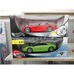 2 Metal scale model Hot Wheels cars