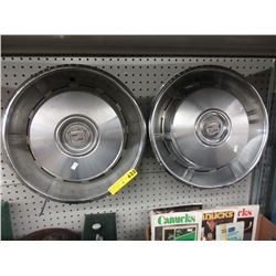 5 Vintage Cadillac Hubcaps - 16" diameter