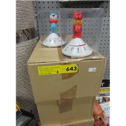 6 Cases of new animal themed kitchen timers