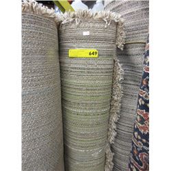Beige shag area carpet - used