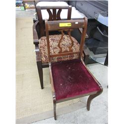 2 Vintage wood chairs