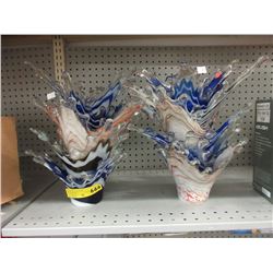 12 New glass centerpiece bowls