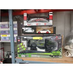 3 R/C vehicles - store returns