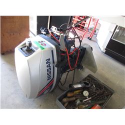 Nissan 18hp outboard motor - used
