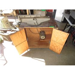 Electric joiner on stand - used