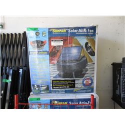 Solar attic fan