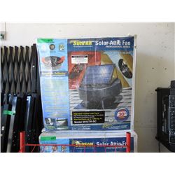 Solar attic fan