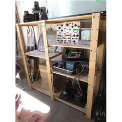 Wood storage shelf - used