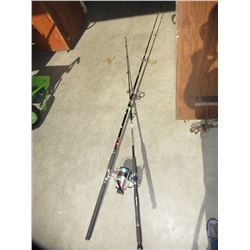 2 Fishing rods & reels - used