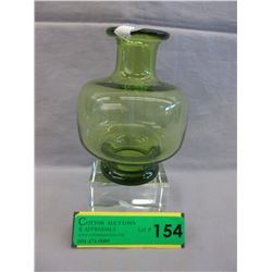 Signed & numbered art glass vase