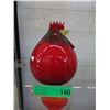 Image 1 : Red art glass rooster