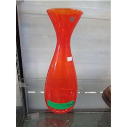 Italian amberina glass vase