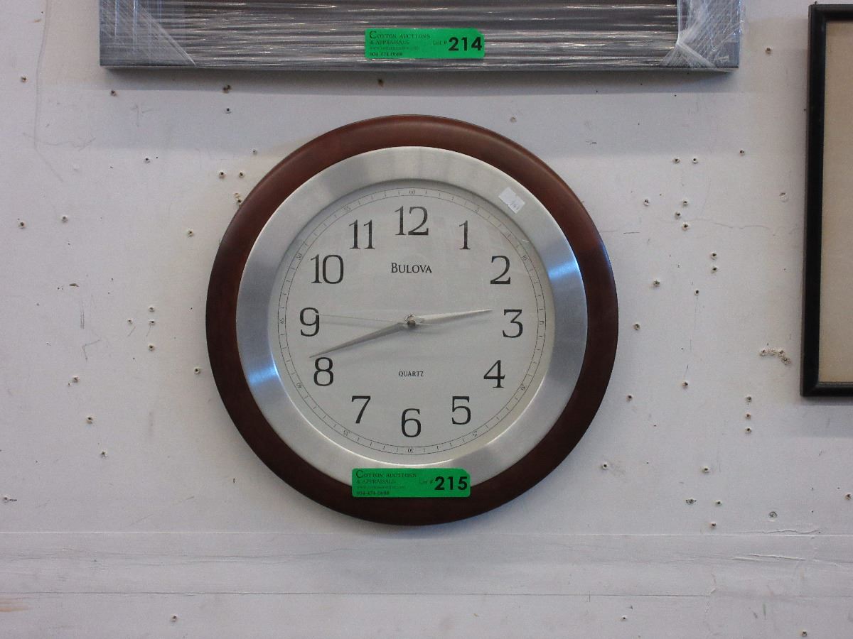 Bulova wall clock used