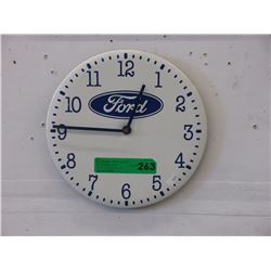 "Ford" 10" wall clock - used