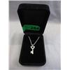 Image 2 : Diamond-set Heart-Shape Key Pendant/Necklace