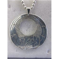 First Nations Motif Sterling Silver Pendant Set