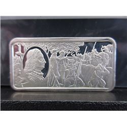 2.08 Troy Oz. Proof Quality .925 Silver Art Bar