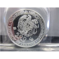 2015 Republic of Armenia 500 Dram Silver Coin