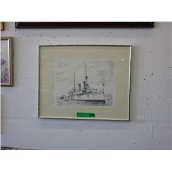 Print of the ship USS Olympia 1891