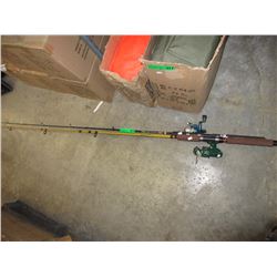 2 Fishing rods with reels - used