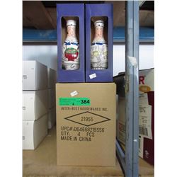 6 Cases of new stoppered ceramic bottles