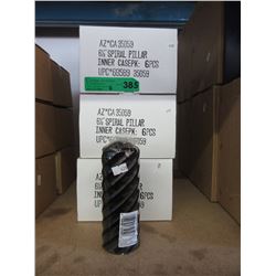 6 Box of spiral pillar candles