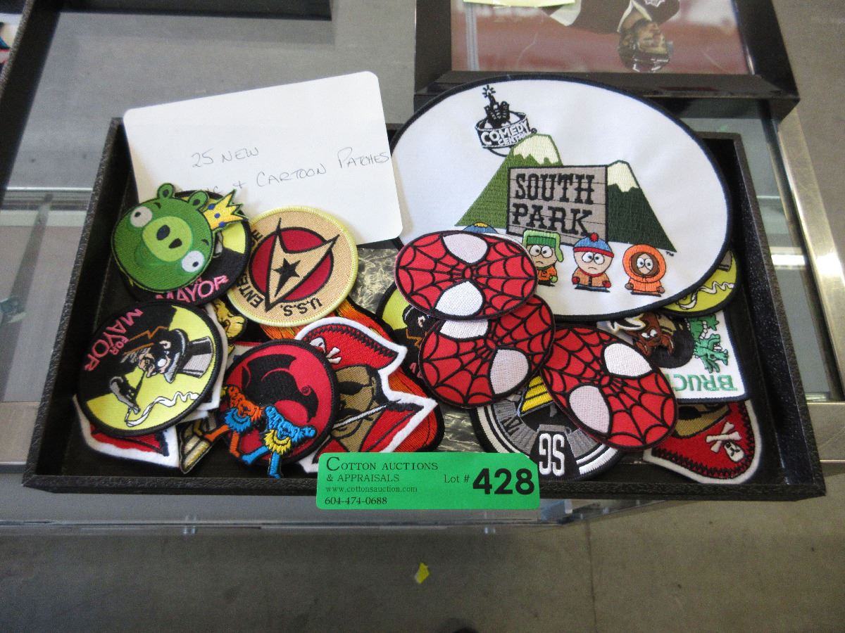 25 New Comic & cartoon patches