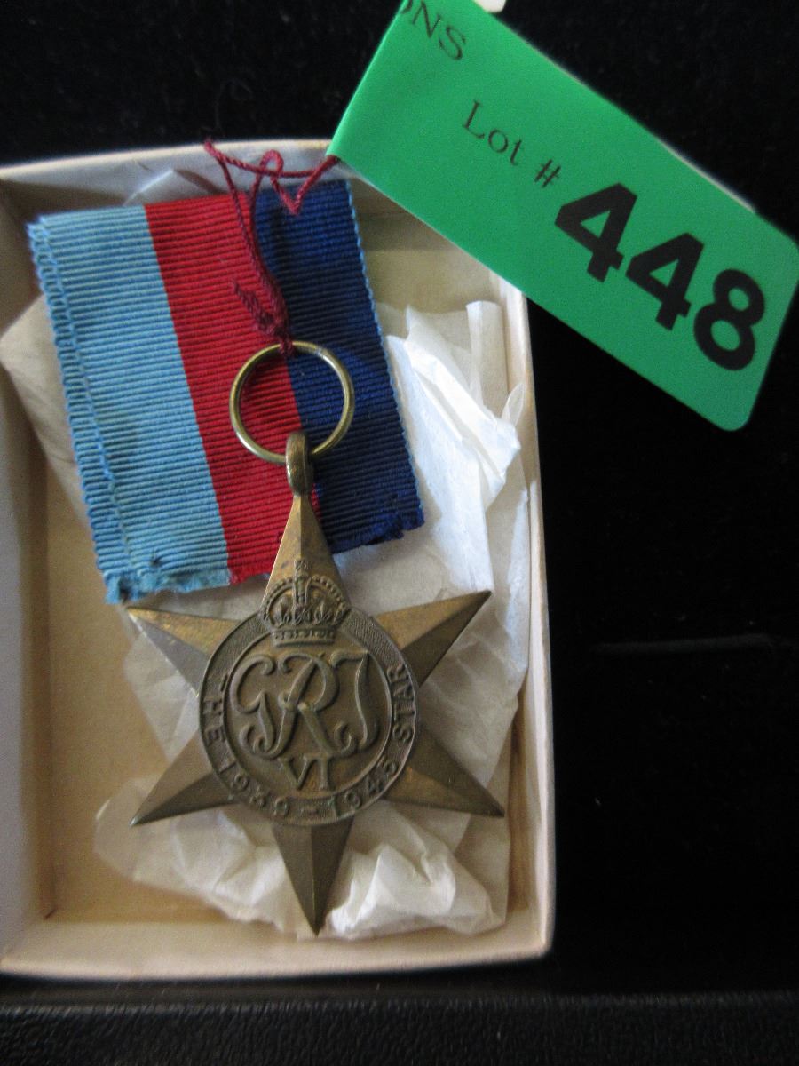 WWII 1945 Service Star medal with ribbon