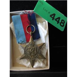 WWII 1945 Service Star medal with ribbon