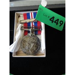 WWII King George VI Silver medal