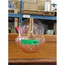 2 Pink Arcoroc France bowls