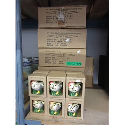 12 Cases of ceramic kitchen roosters