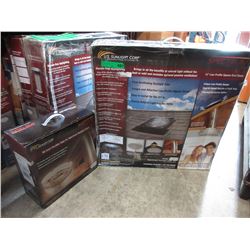 Low profile ventilating skylight tube