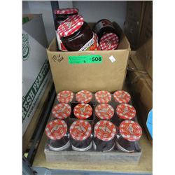Case of strawberry jam & case of apple jelly