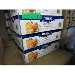 6 Cases of canned mandarine oranges