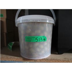 12 lb. pail of stuffed queen olives - kosher
