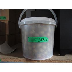 12 lb.  pail of stuffed queen olives - kosher