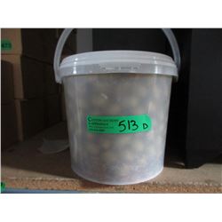 12 lb. pail of stuffed queen olives - kosher