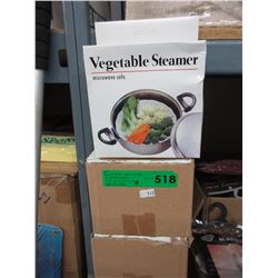 11 Cases of plastic vegetable steamers