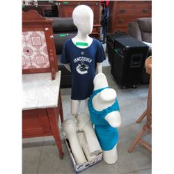 Standing child sized mannequin & more