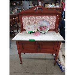 Marble top wash stand - ca 1890