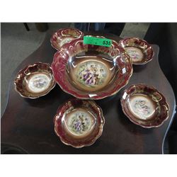 6 Piece Bavarian Berry Bowl Set