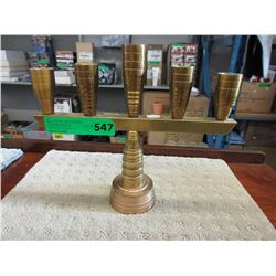 Very heavy brass candelabra